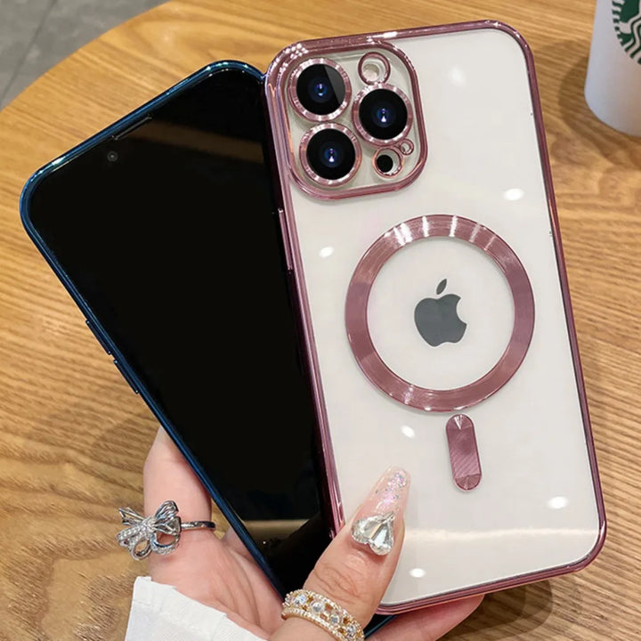 Luxury Magnetic iPhone Case with Lens Protector & Wireless Charging