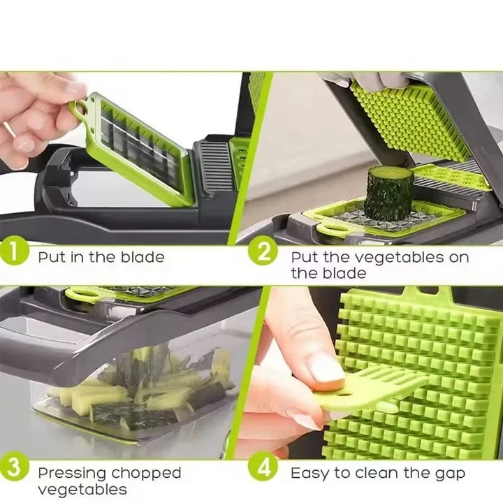 16-in-1 Vegetable Chopper & Slicer for Kitchen Essentials