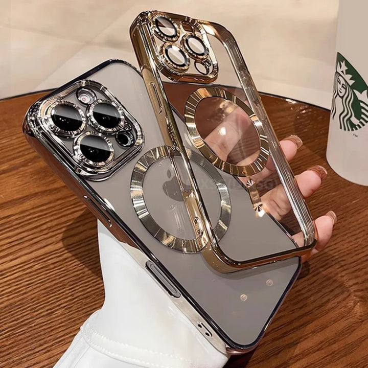 Luxury Magnetic iPhone Case with Lens Protector & Wireless Charging