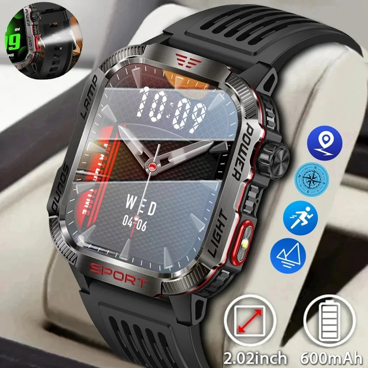 2025 Outdoor Smartwatch with Fitness Tracker & Bluetooth Calls